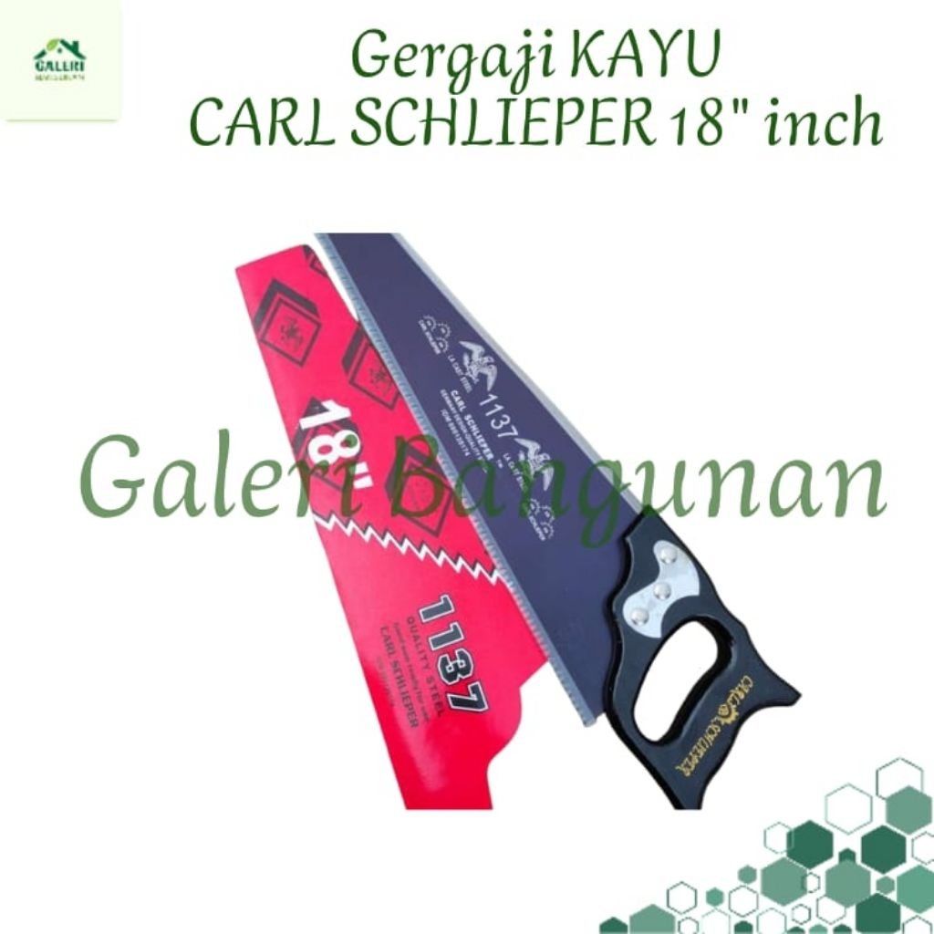 GERGAJI KAYU CAP MATA ORIGINAL CARL SCHLIEPER 18 INCH GRAJI KAYU TAJAM