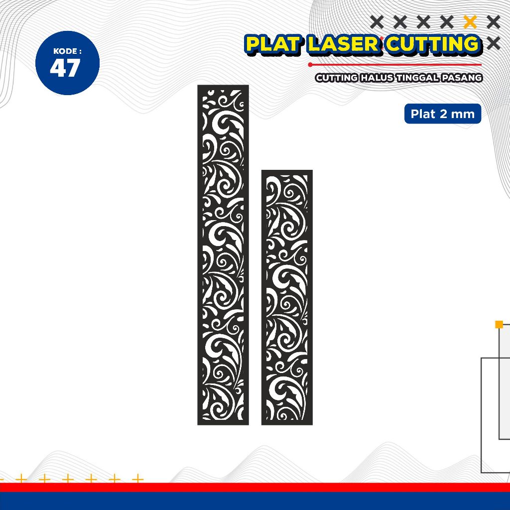 Laser Plat Pagar, Ornamen Pagar, Krawangan, Plat Cnc, Plat Cutting, Pagar Krawangan, Cutting CNC, Kr