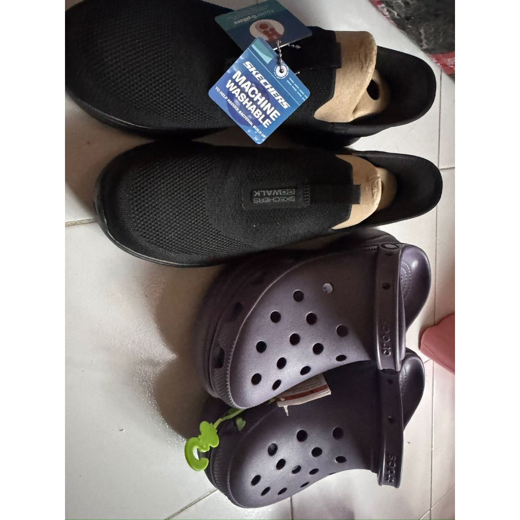 Crocs Bae Clog & Skechers Go Walk 7