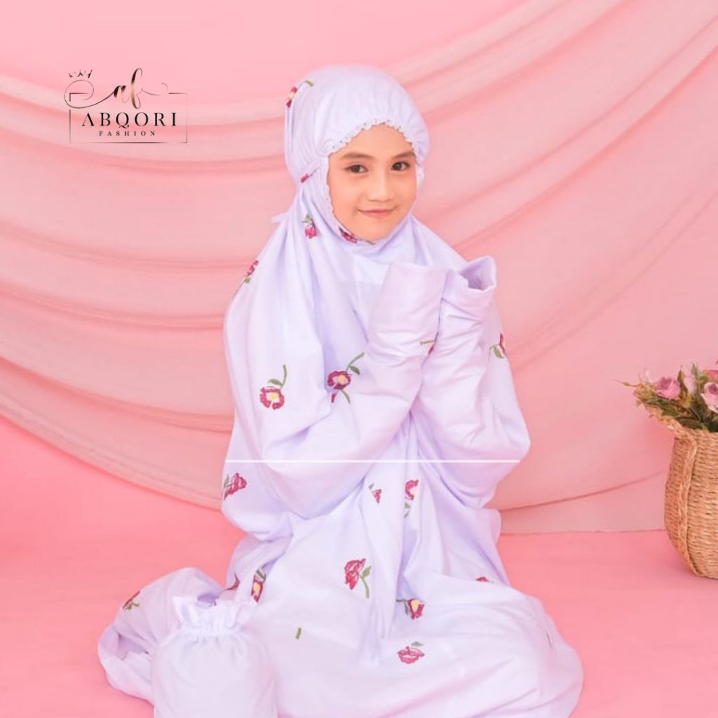 Mukena Terusan KHUSUS PUTIH Anak Remaja | Abqori