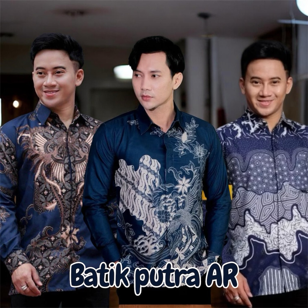 BAJU BATIK PRIA DEWASA // KEMEJA BATIK //TERBARU MODERN MOTIF TERBARU UKURAN M L XL XXL kode AR2709