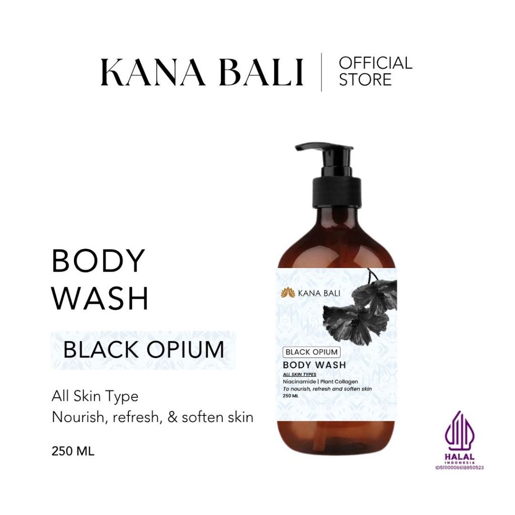 Kana Bali Nourishing Body Wash Black Opium - Sabun Mandi | Sabun Cair