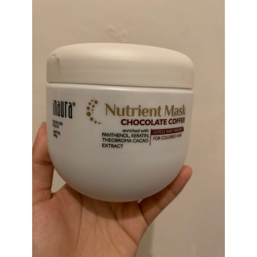 Masker rambut inaura coklat preloved