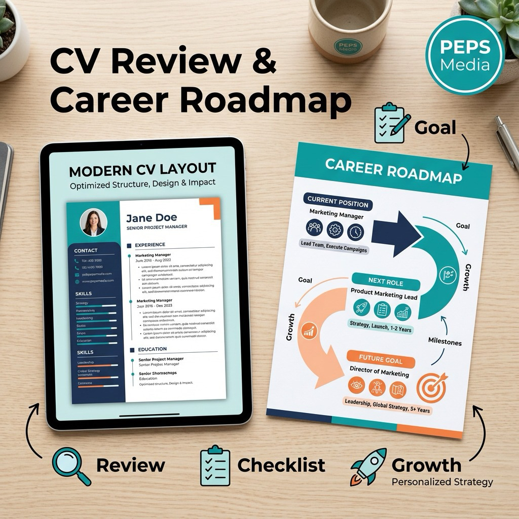 Jasa CV Review (ATS/Modern/Creative) & Career Roadmap - PEPS Media