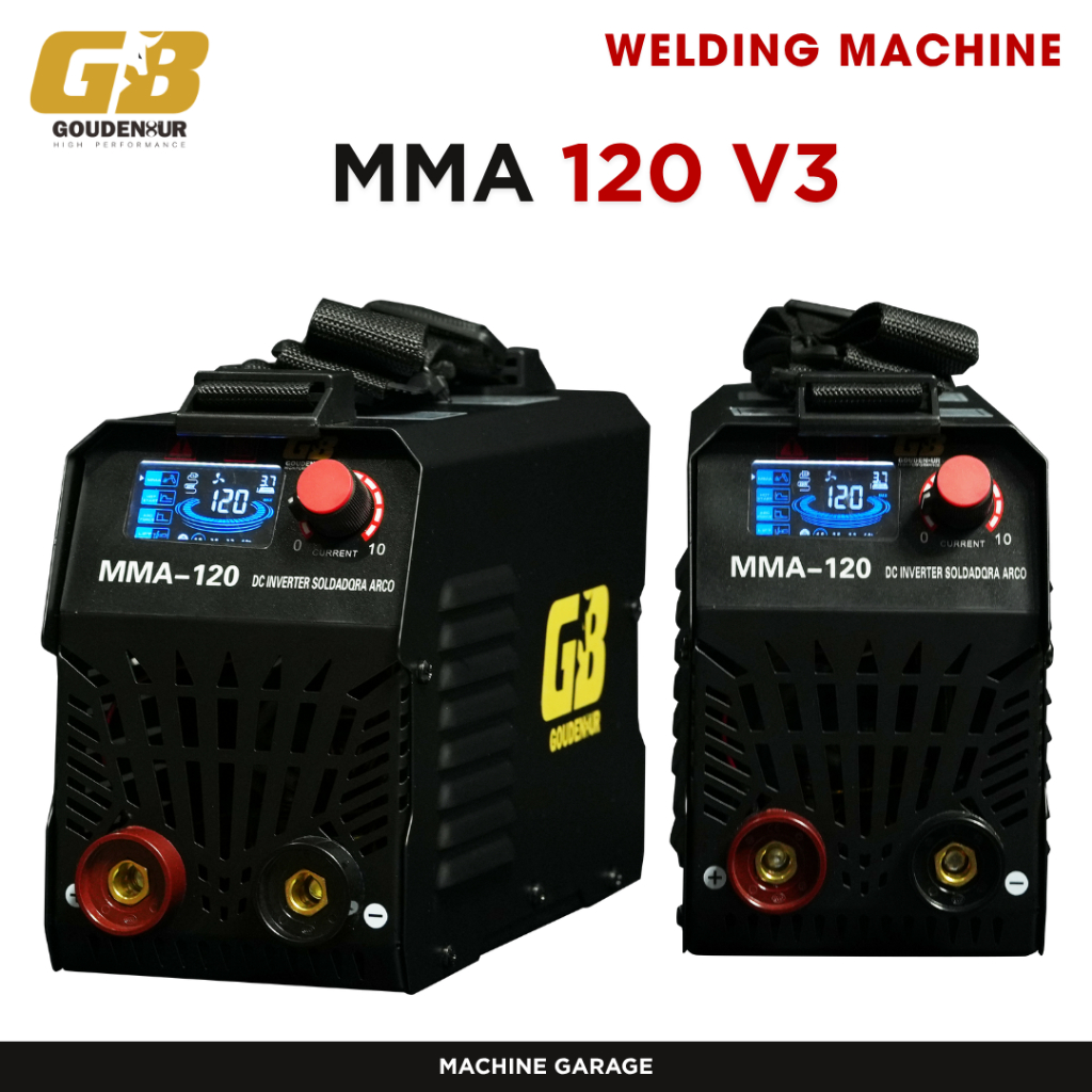 Mesin Las 2in1 MMA TIG Argon 120A GB V3 IGBT 450 Watt - Lift TIG VRD Anti Sengat
