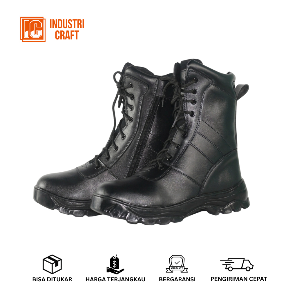 Sepatu PDL DOFF TNI AD AU AL Satpam Security Sepatu Dinas Lapangan Kerja Polri Polisi Banser Balanta
