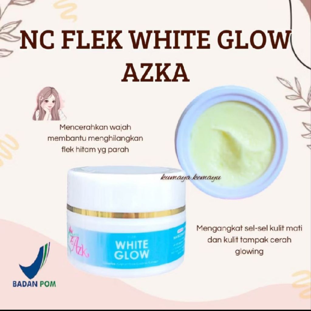 Krim malam Flek WHITE GLOW AZKA BEAUTY GLOW AZKA