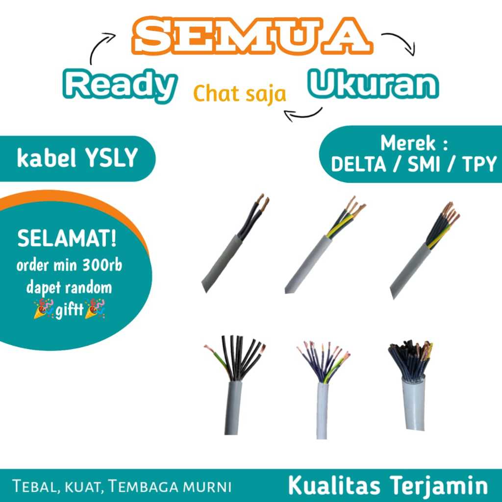 Kabel Kontrol YSLY-JZ 14x1 mm2 / YSLY-JZ 14x1,0 / YSLY-JZ 14x1 / YSLY-JZ 14 x 1 mm2 / YSLY-JZ 14 x 1