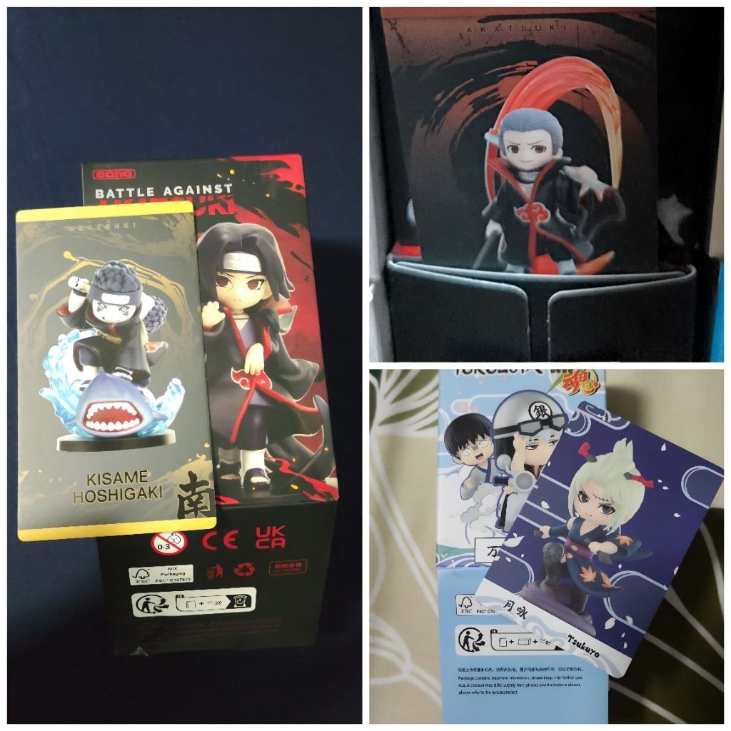 ​[BISA PILIH] Blind Box Figure Naruto Akatsuki Kisame Hidan / Gintama Tsukuyo Koleksi Anime