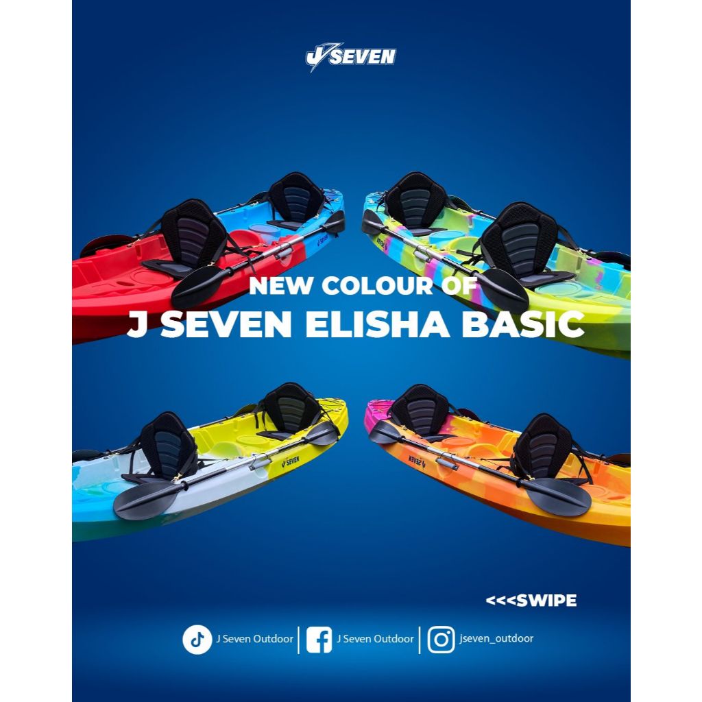 J Seven Elisha Basic - tandem kayak - kayak 2 orang - kayak dayung