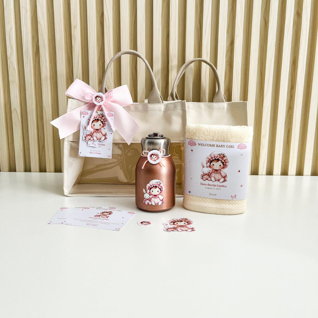 Hampers Baby Born, Aqiqah, Wedding, Souvenir Handuk / Tumbler