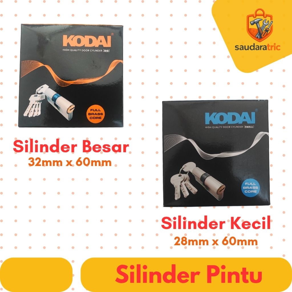Silinder kunci Kodai Kecil | Silinder kunci Kodai Besar | anak kunci kodai | Cylinder Kunci Kodai ku
