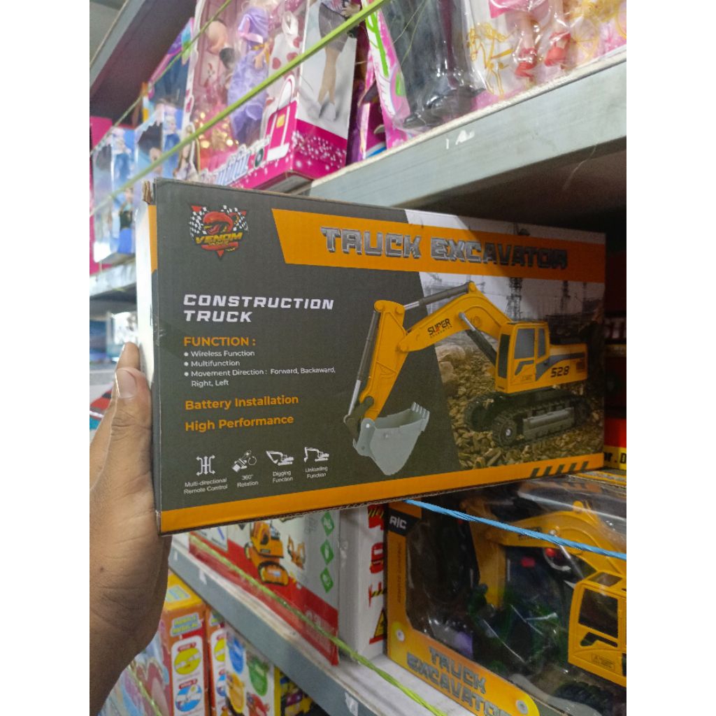 mainan Excavator remot control EXCAVATOR REMOT CONTROL BATRAI CAS remot control