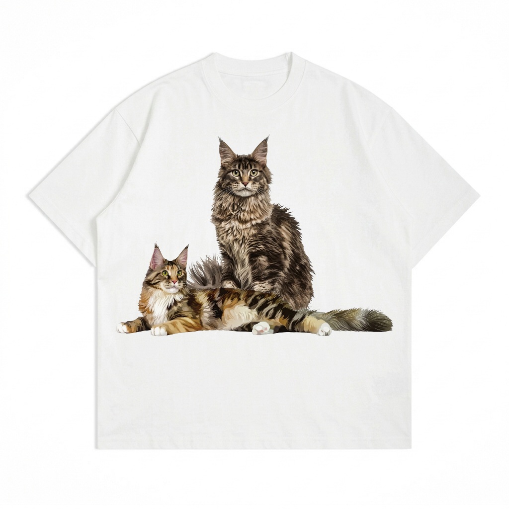 Kaos kucing Maine coon