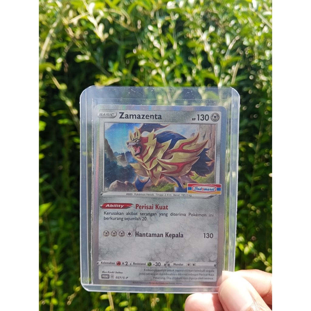 kartu pokemon zamazenta promo indomaret