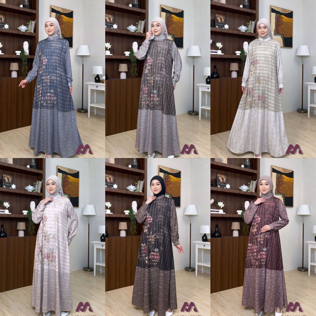 Isabel vol 42 dress gamis terbaru premium original by Hmf luxury
