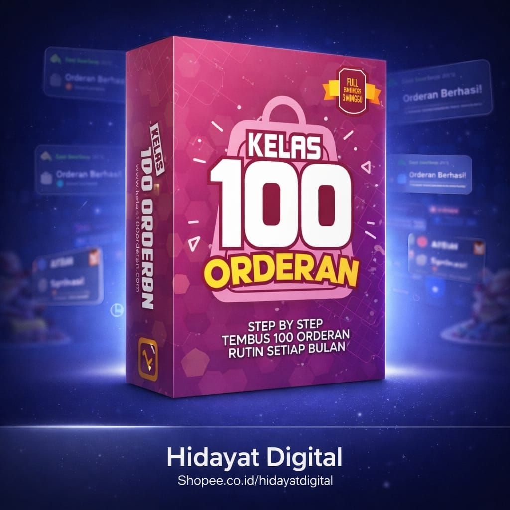 KELAS 100 ORDERAN ENTREPRENEURID STRATEGY JUALAN ONLINE DIGITAL MARKETING ONLINE PELUANG USAHA TOOL 