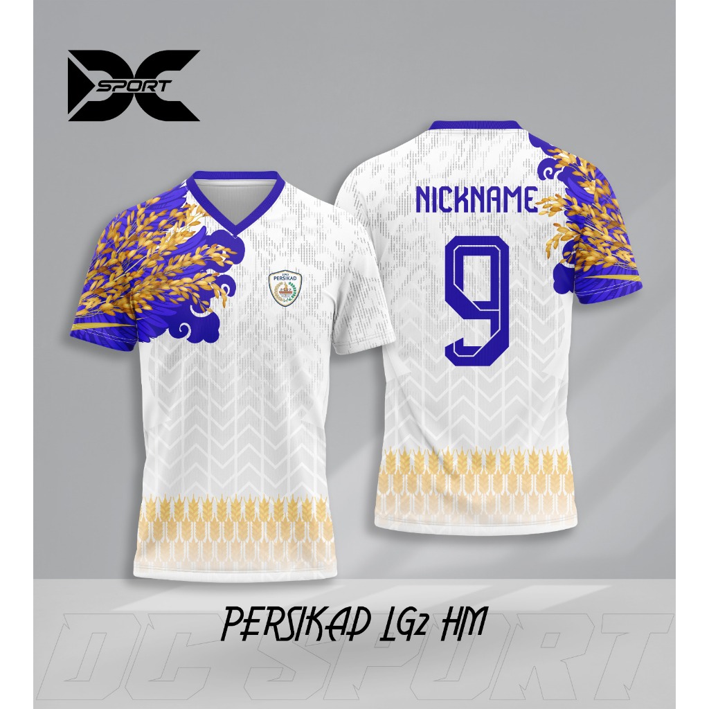 Jersey Harian/Olahraga Dryfit FullPrint Free Nama Liga Indonesia Persikad (PERSIKAD LG2 HM)