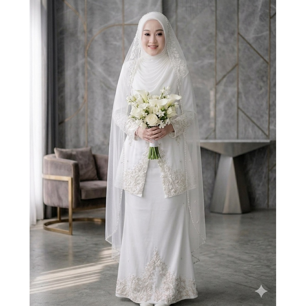 gaun pengantin malaysia melayu gaun akad gaun walimah wedding dress gaun melayu pengantin melayu
