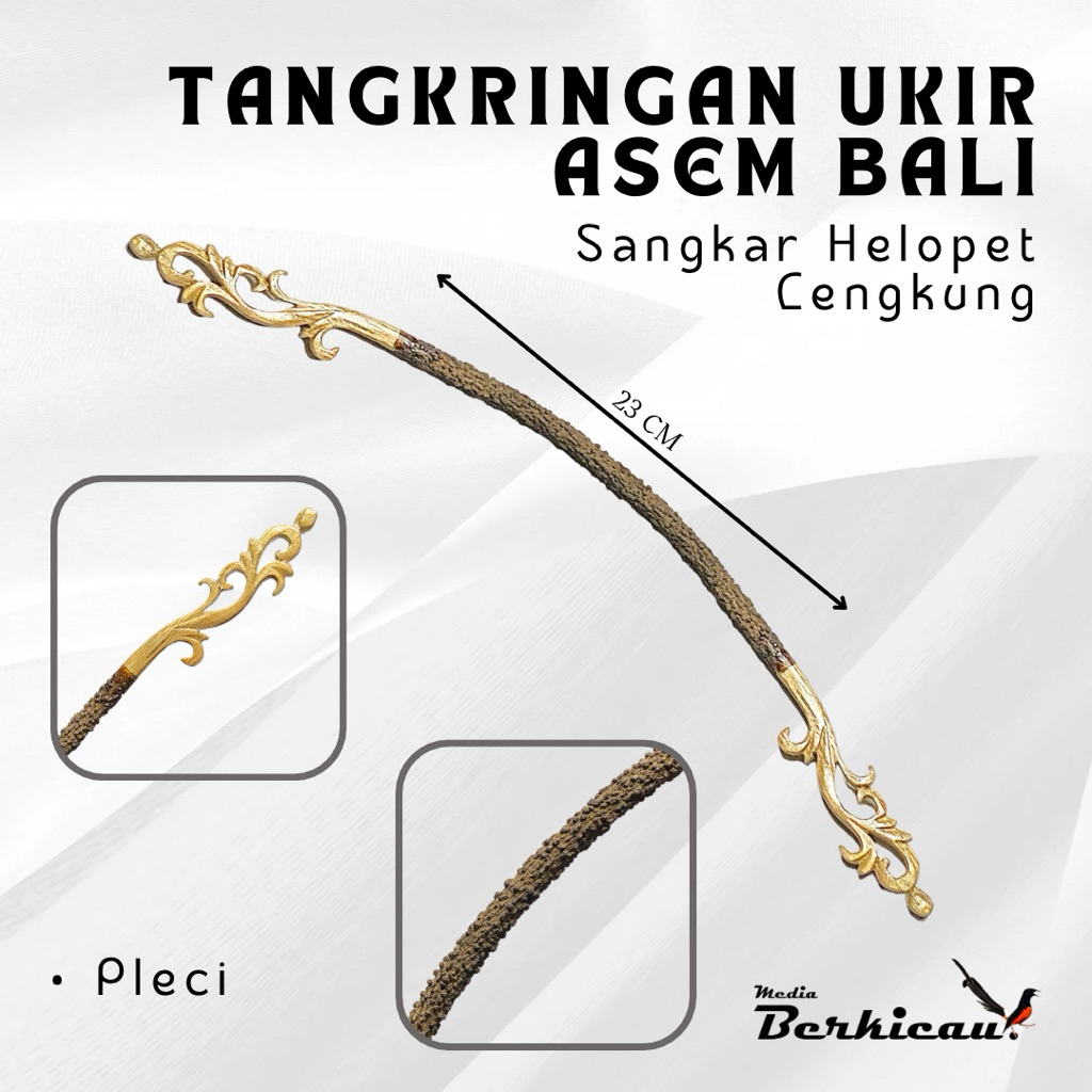 Tangkringan Ukir Pleci Helopet Asem Bali Ukiran Kayu Jati