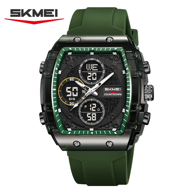 Jam Tangan ANALOG DIGITAL PRIA SKMEI 2602 WR 30M ARMYGREEN