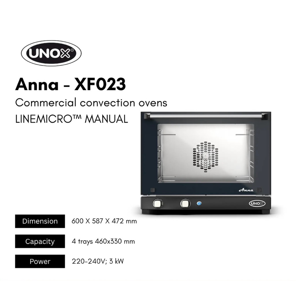 CONVECTION OVEN MANUAL UNOX ANNA XF 023