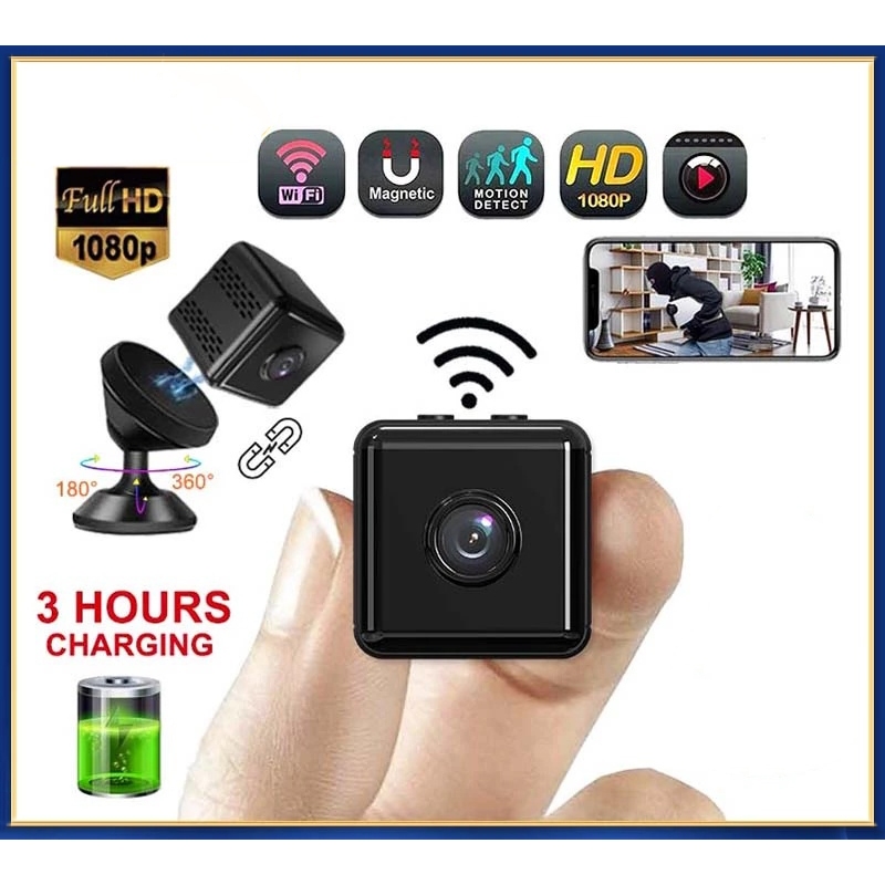CCTV Mini 1080P Kamera Wifi Camera Mini Spy Cam Tersembunyi Kamera Pengintai Mini CCTV Baterai