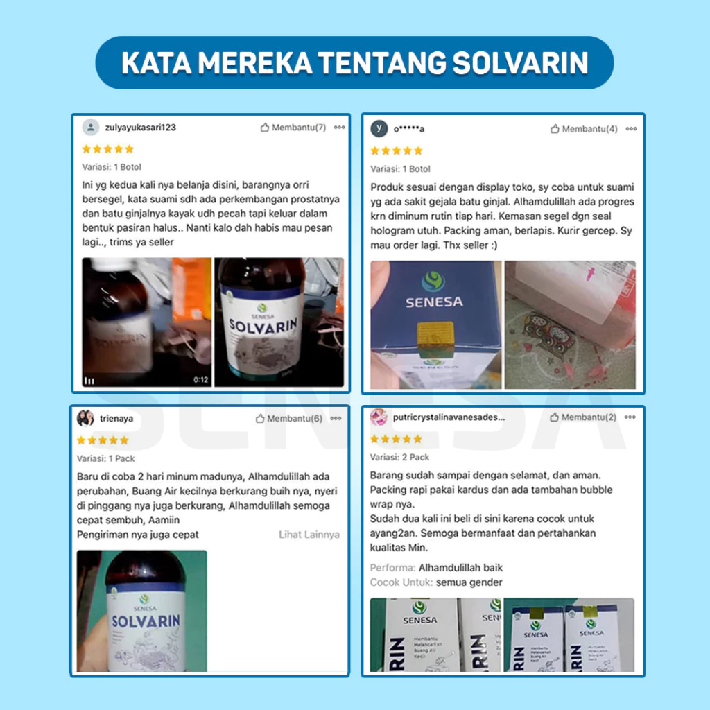 Madu Solvarin - Membantu Melancarkan Buang Air Kecil