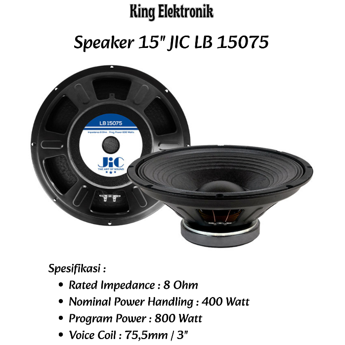 Speaker 15 Inch JIC LB 15075