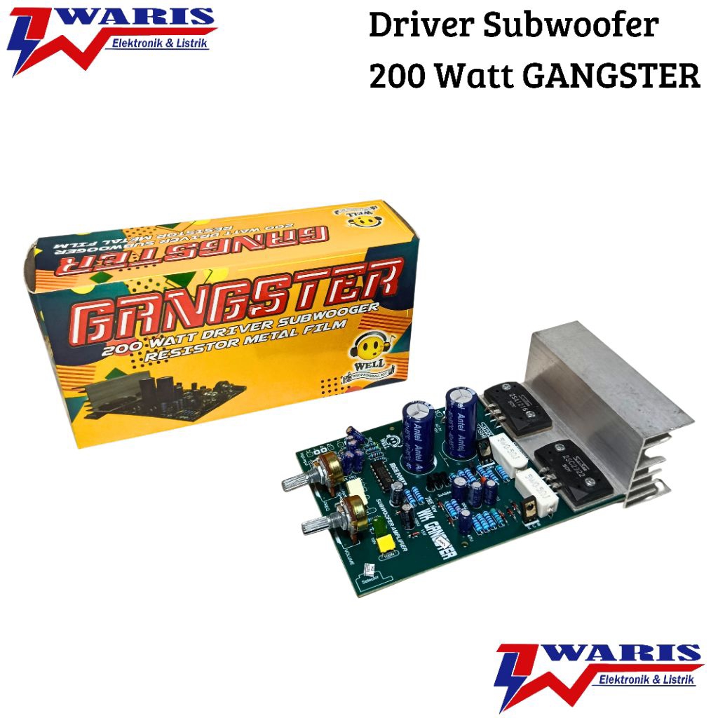 Kit Rangkaian Subwoofer Ampli Amplifier 200Watt Bombaster / GANGSTER