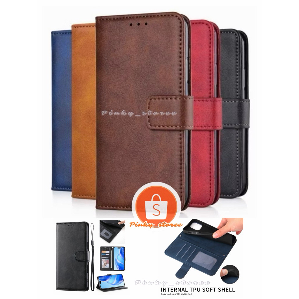 LEATHER FLIP CASE VIVO Y29 Y19S Y19 T1 T1PRO Y75 Y30 Y30i Y50 Y1S Y91 Y93 Y95 Y91C Y53 Y71 Y81 Y83 Y