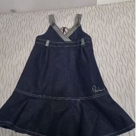 baju anak original burberry 3y jeans dress
