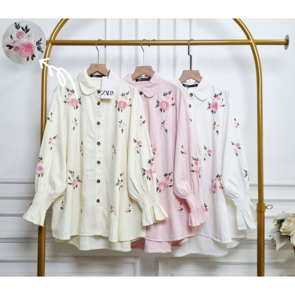 atasan manohara  zara jeans bordir