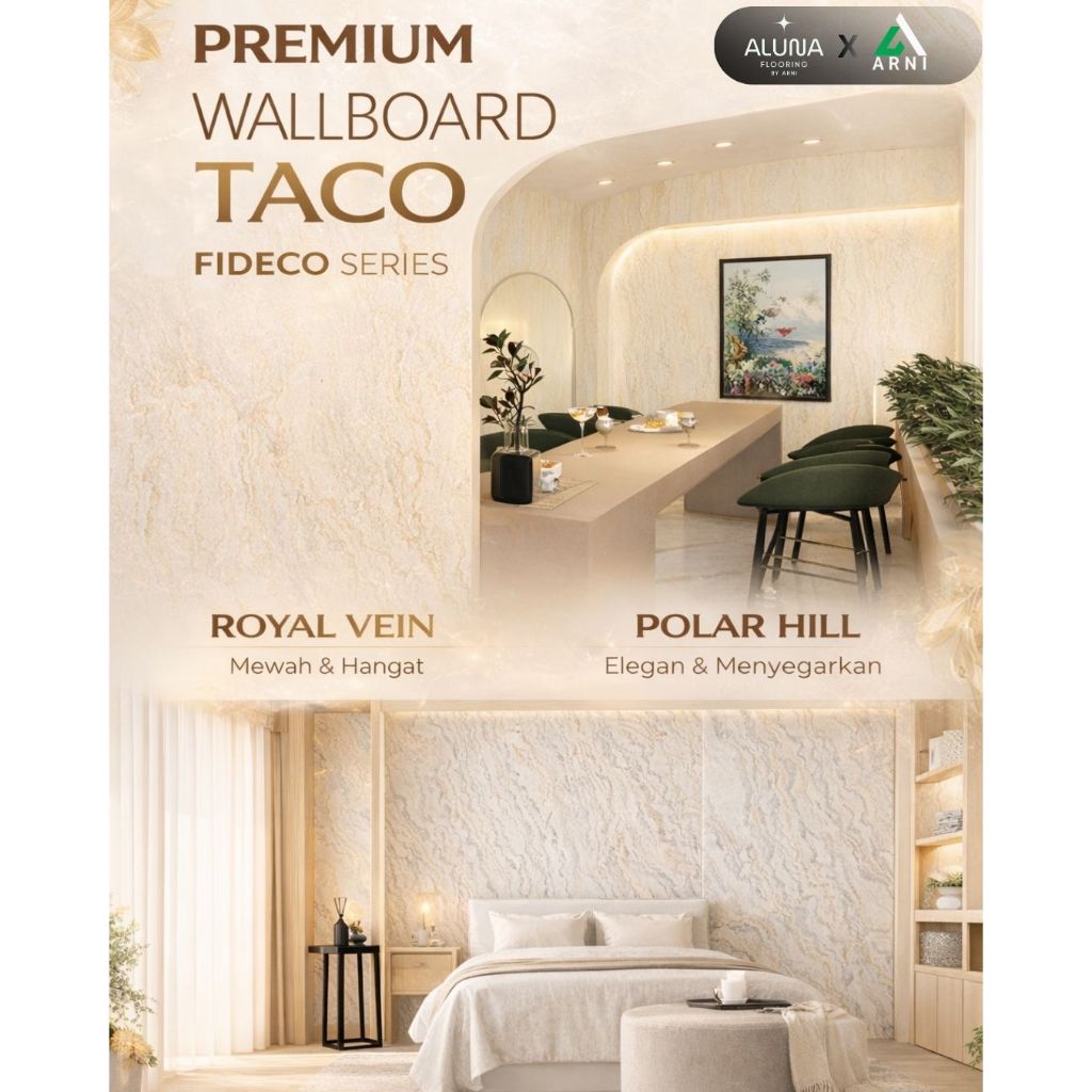WALLBOARD Premium TACO FIDECO Series | WallBoard Panel Pvc | Dekorasi Dinding | Dekorasi pvc | WallB