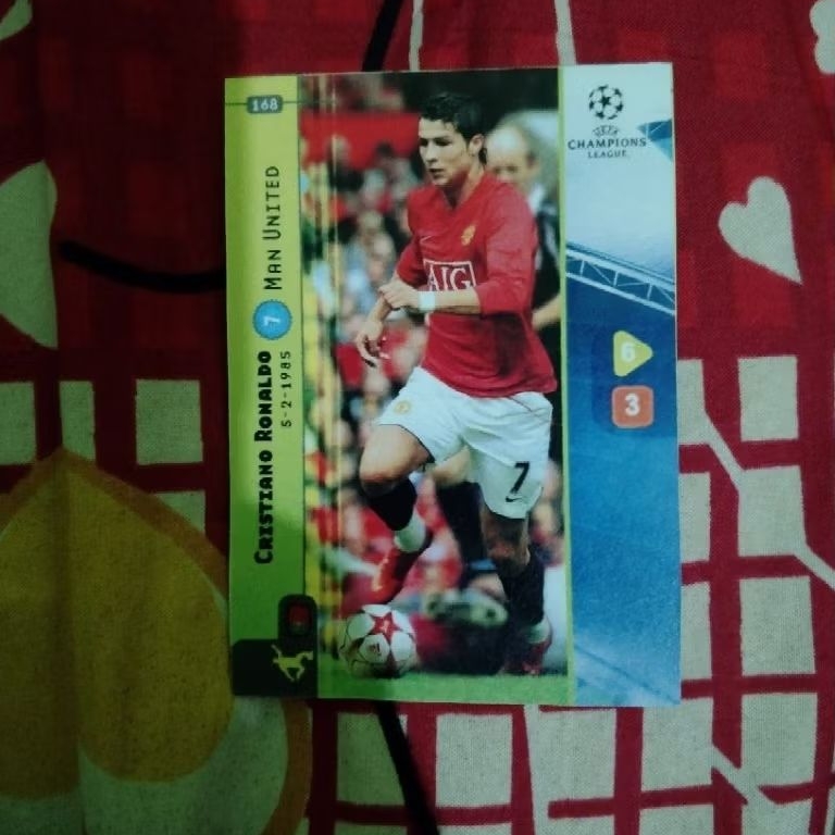 Kartu Mainan Anak Jadul Bola Ronaldo Custom
