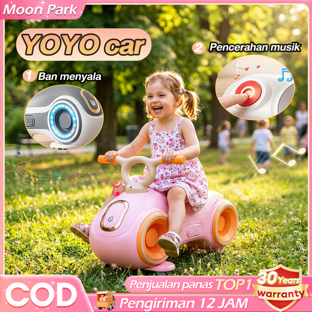 Sepeda Anak 2 Tahun Mainan Anak Sepeda Balance bike Anak 1-6 Tahun Anak Antiguling Ayunan Mobil Bayi