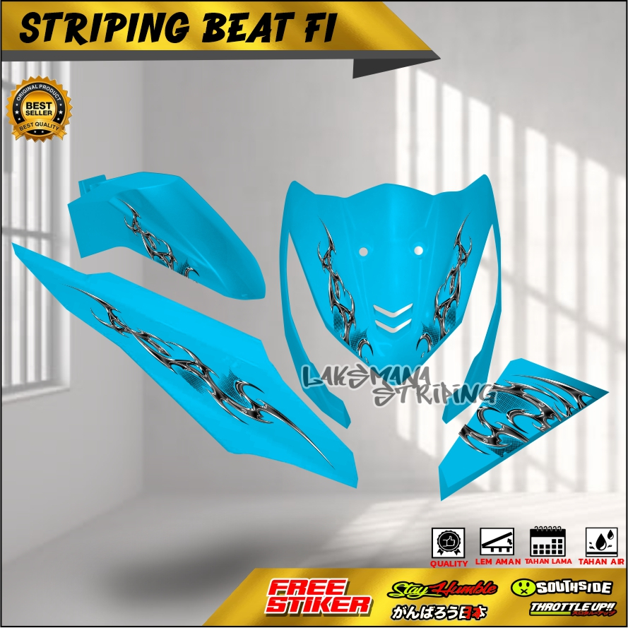 STRIPING BEAT FI STIKER TRANSPARAN HONDA BEAT FI 2014 2015 2016 2017 STRIPING BEAT FI VIETNAM STYLE