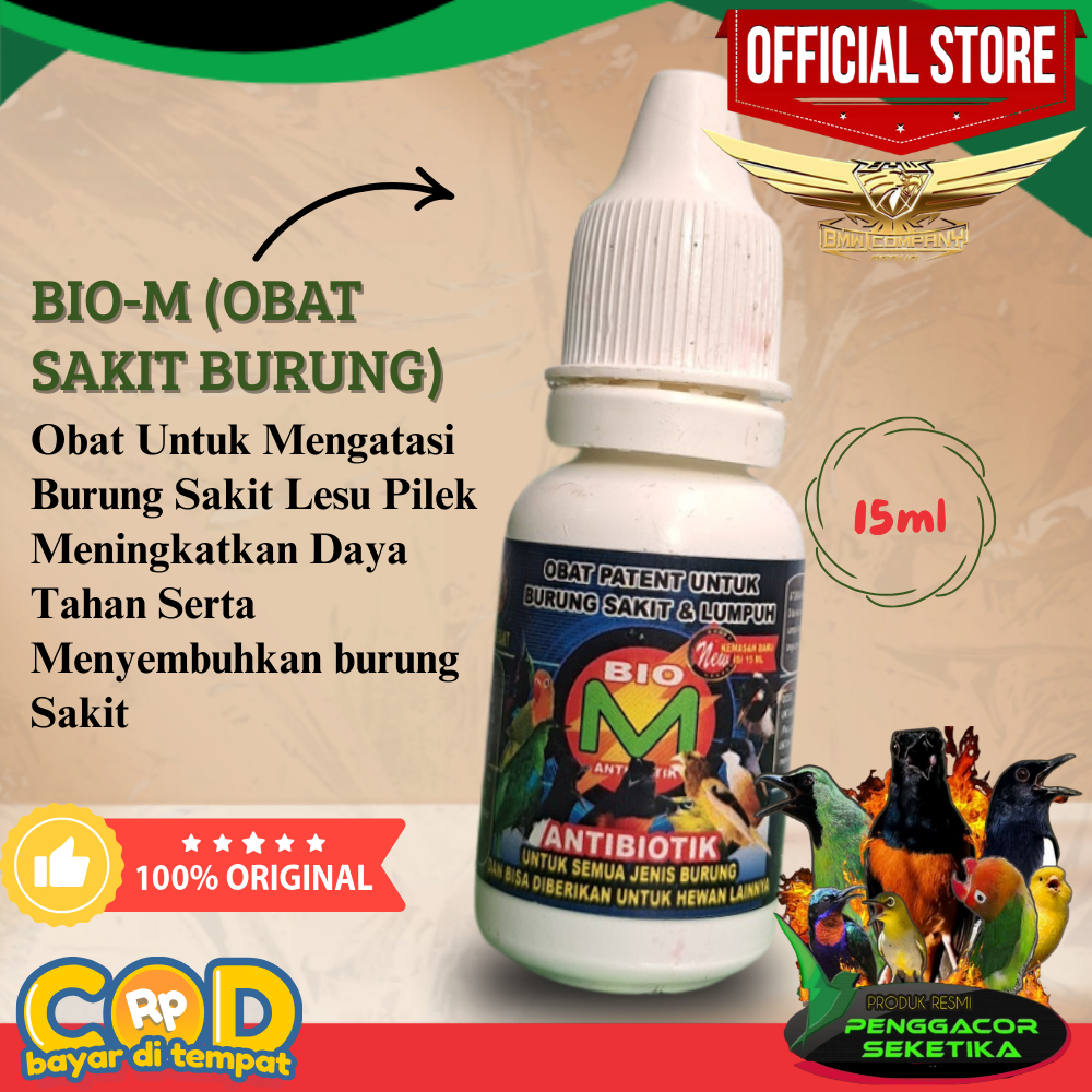 VITAMIN BURUNG SAKIT ANTIBIOTIK BIO M