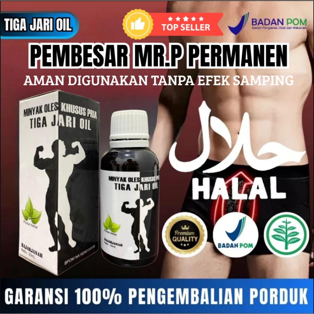 Daun Bungkus Tiga Jari Oil Herbal Pembesar J0N1 100%ampuh permanen Asli Papua BPOM