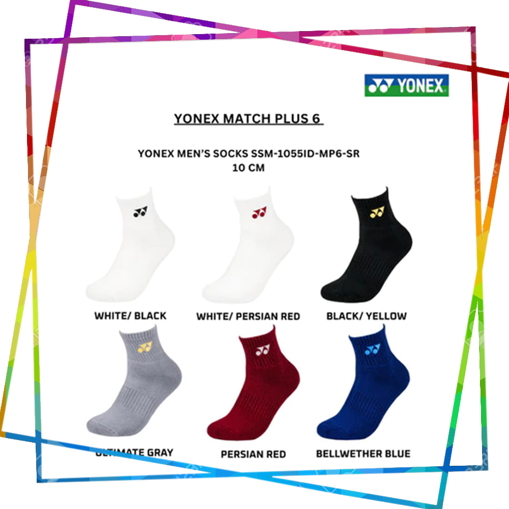 Kaos Kaki Badminton Pria YONEX 10 Cm 100% Original
