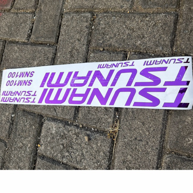 cutting stiker sepeda tsunami snm100