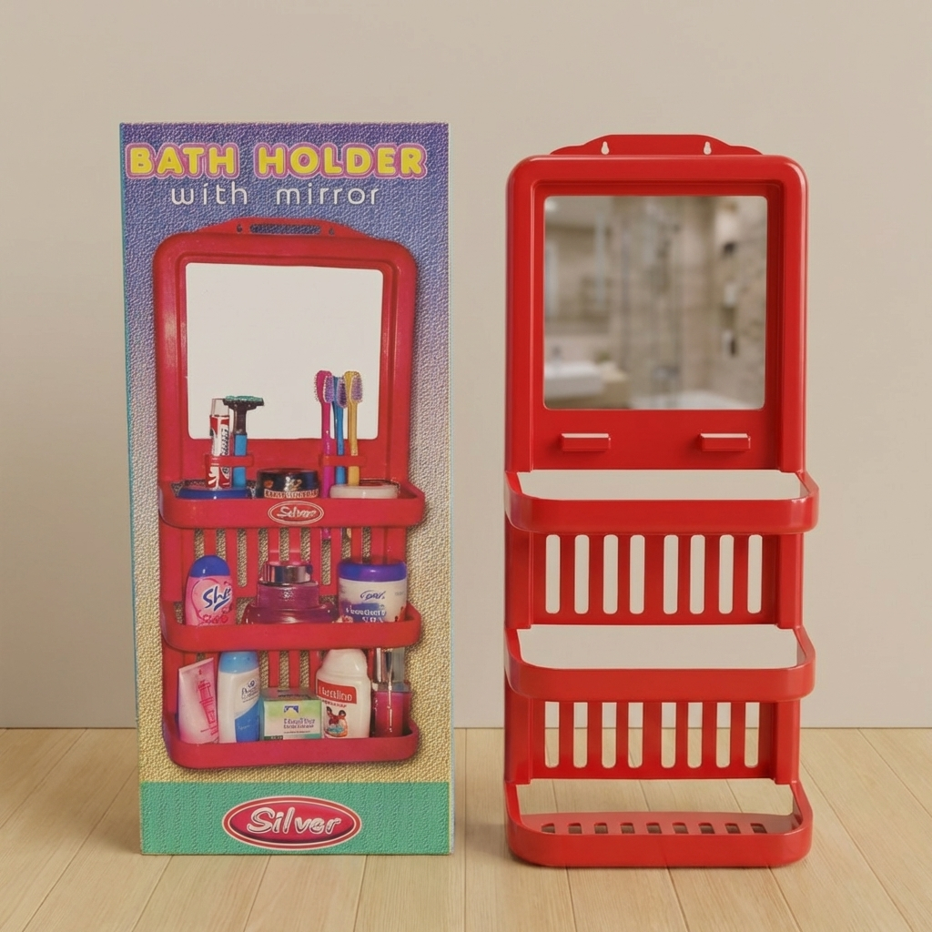 Rak Kamar Mandi Dinding Sabun Tempel Kosmetik Make Up Kaca Gantung Tempat Sabun Kaca Ukuran Besar