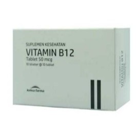 VITAMIN B12 Kimia Farma BOX ISI 100 TABLET exp 11 2026