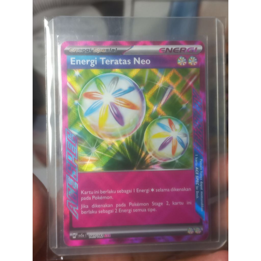 energi teratas neo pokemon ace kartu tcg
