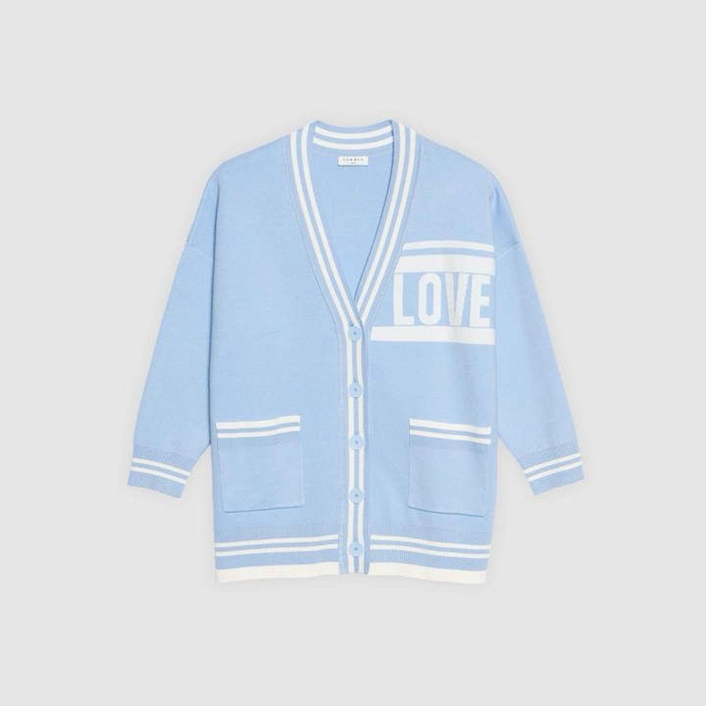 Sandro Paris Oversized Love Cardigan NEW