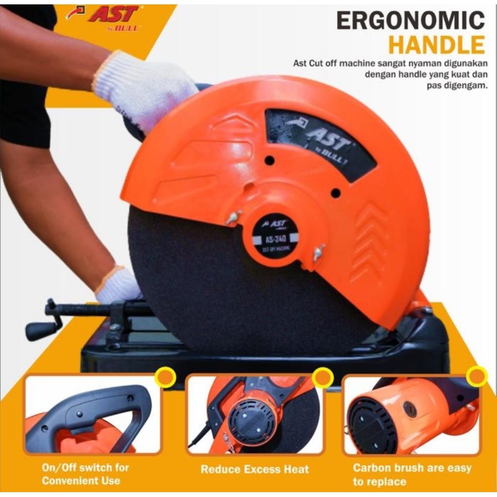 MESIN CUT OFF 14 INC PEMOTONG BESI CUTTING WHEEL GERINDA DUDUK 14INC AST