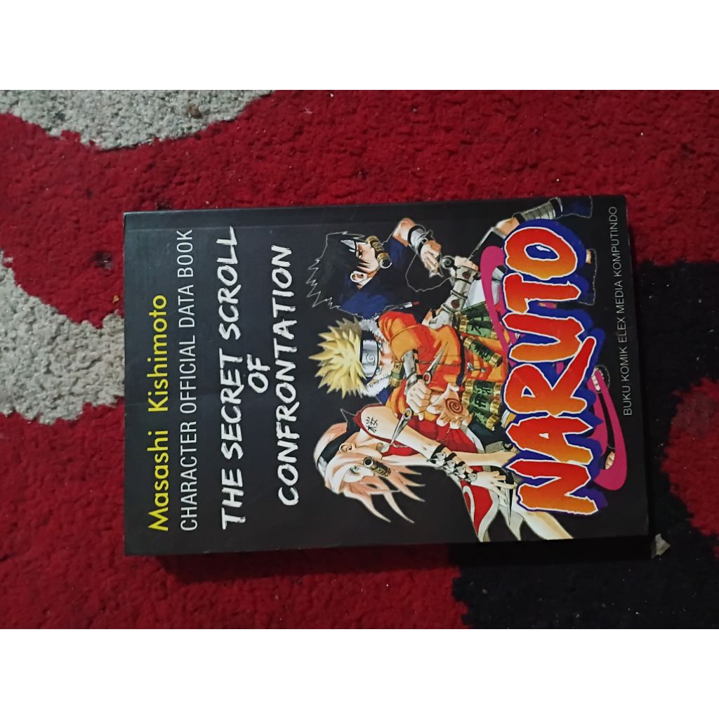 komik naruto caracter official databook the secret scroll of confrontation