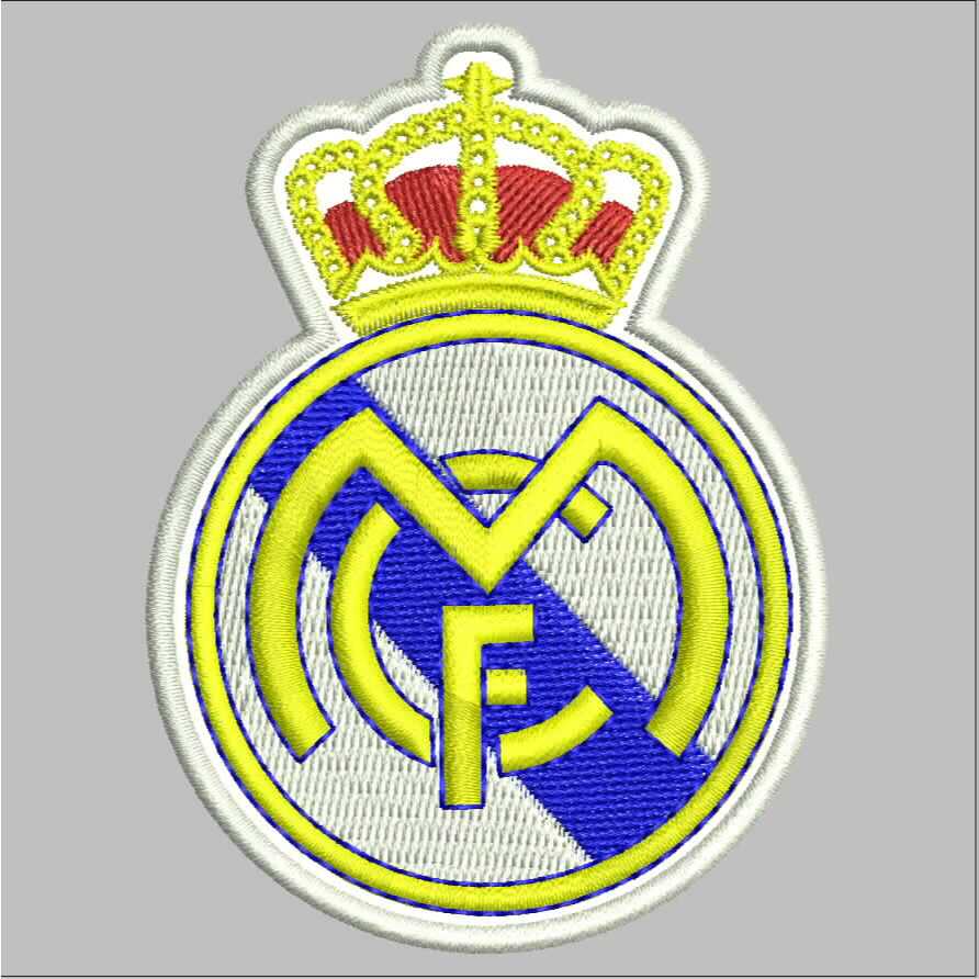 PATCH REAL MADRID BORDIR LOGO EMBLEM EMBROIDERY RBC