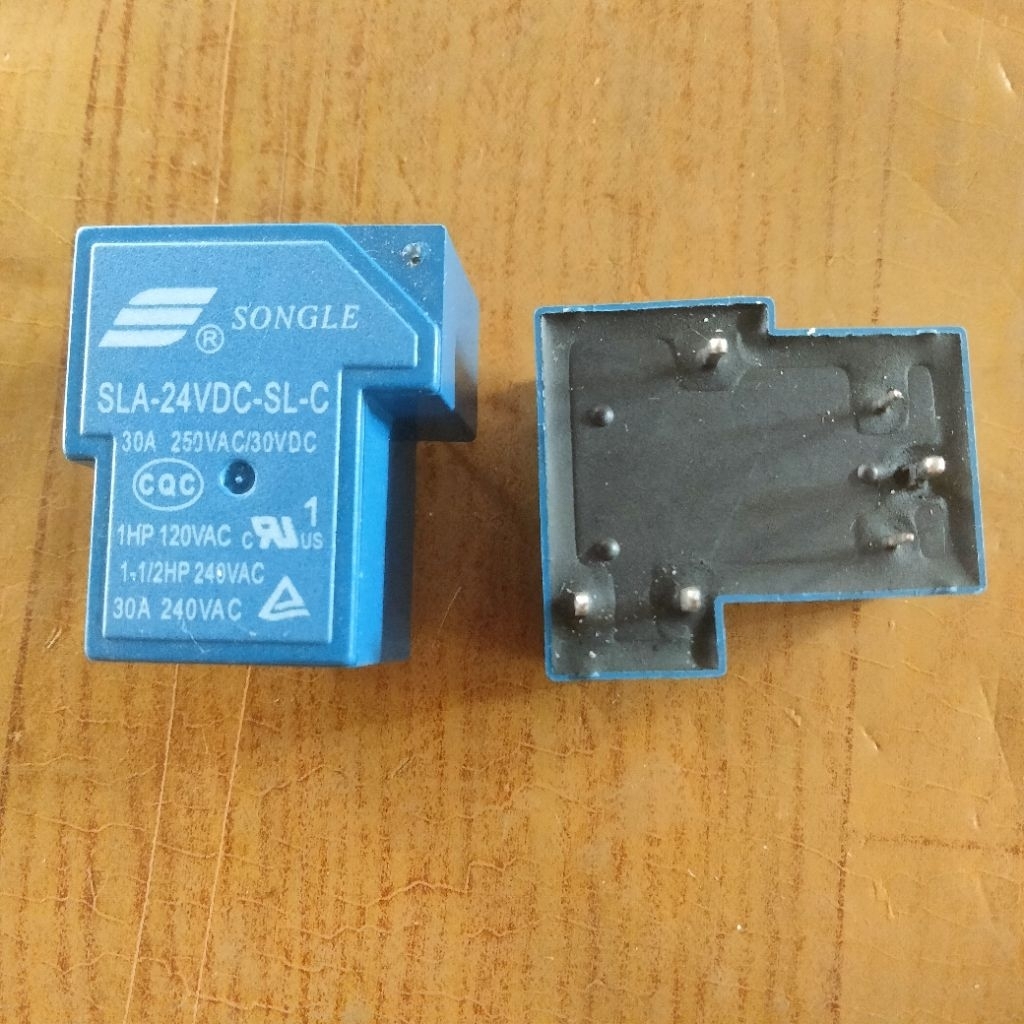 RELAY SONGLE DC 6P 6 PIN 6 KAKI 24V 24 VOLT