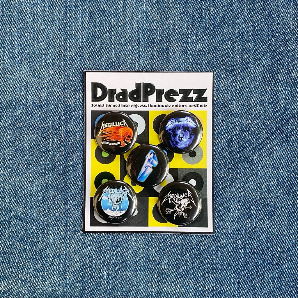 BUTTON PIN PACK 25mm METALLICA | Pin Bros Band Rock Metal Hardcore Punk
